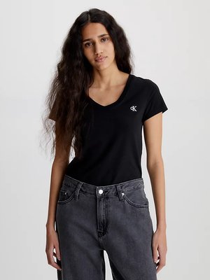 Calvin Klein Jeans – Rood triko, Černá barva