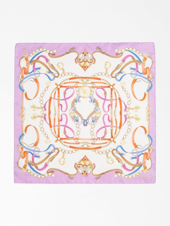 Módní Foulard šátek, Fialová barva, 2022