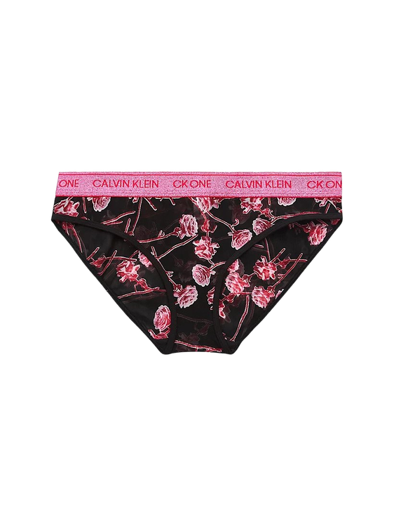 Calvin Klein Underwear – Glitter bikiny, Černá, Růžová barva
