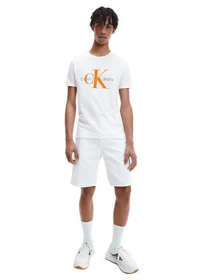 Seasonal triko – Calvin Klein Jeans, Bílá barva Muži