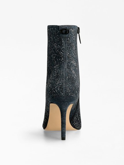 Módní FL7DFNFAL10-BLACK KRÁTKÉ KOZAČKY, 2022