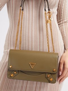 Luxusní Amantea Girlfriend crossbody, Khaki, Zelená barva