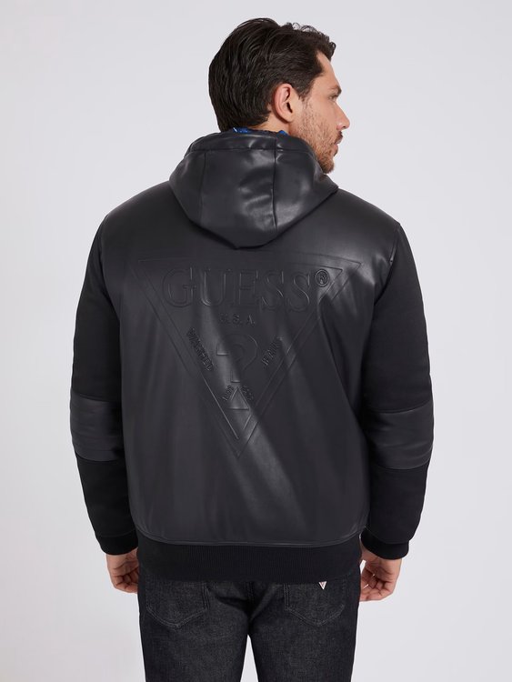 Downtown bomber – GUESS, Černá barva Muži