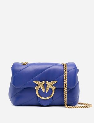 Pinko – Love Mini Puff kabelka, Modrá barva