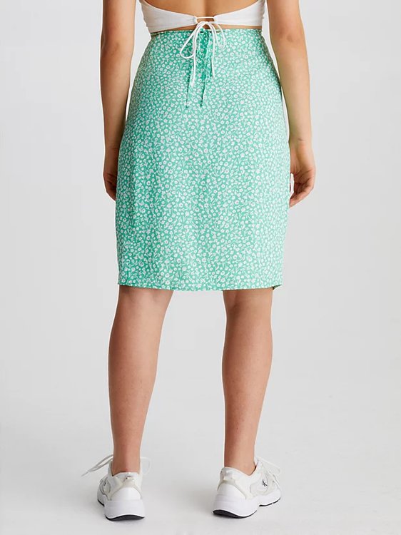 Detail sukně – Calvin Klein Jeans, Zelená barva Ženy