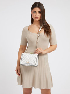 Luxusní Abey crossbody, Bílá barva, T/U