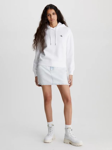 Módní Embroidery mikina, Bílá barva, 2023