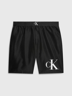 Calvin Klein Swimwear – CK Monogram plavky, Černá barva