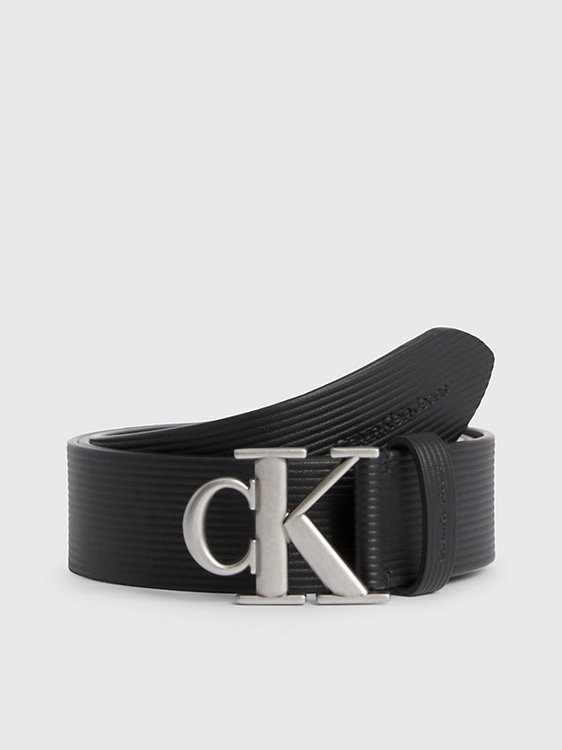 Calvin Klein Jeans – Round Mono pásek, Černá barva