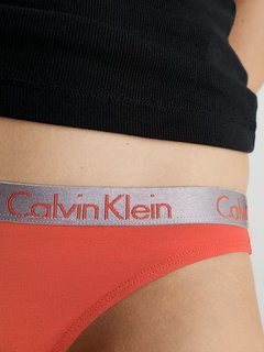 Luxusní Radiant Cotton tanga, Červená barva, S, M