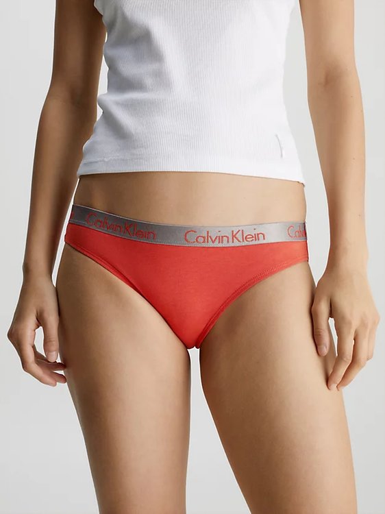 Radiant Cotton bikiny – Calvin Klein Underwear, Červená barva Ženy