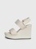 Calvin Klein Jeans, Béžová, Krémová barva Wedge sandály