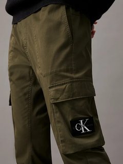 Skinny Washed kalhoty Zelená barva Muži