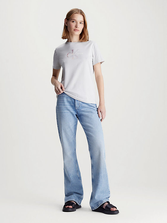 Luxusní Diffused Monologo triko, Bílá barva, XS, S, M, L, XL