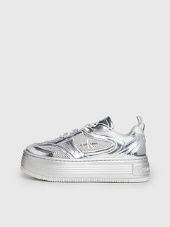 Calvin Klein Jeans, Stříbrná barva Bold Platf Low tenisky