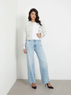 Luxusní Wide Leg jeans, Modrá barva, 25/2, 26/2, 27/2, 28/2, 29/2