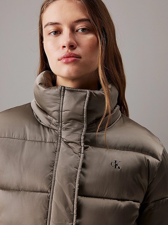 Módní Shiny Monologo bunda, Hnědá barva, 2024