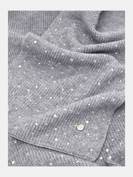 Rhinestone šála – GUESS, Šedá barva Ženy