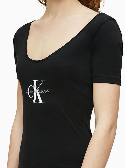 Módní Šaty Monogram, Černá barva, 2020