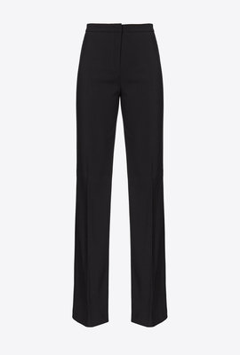 Pinko – Flared Full Milano kalhoty, Černá barva