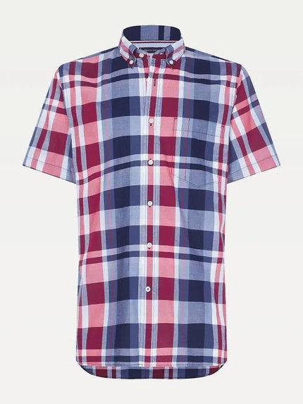 Košile Červená, Modrá barva Muži