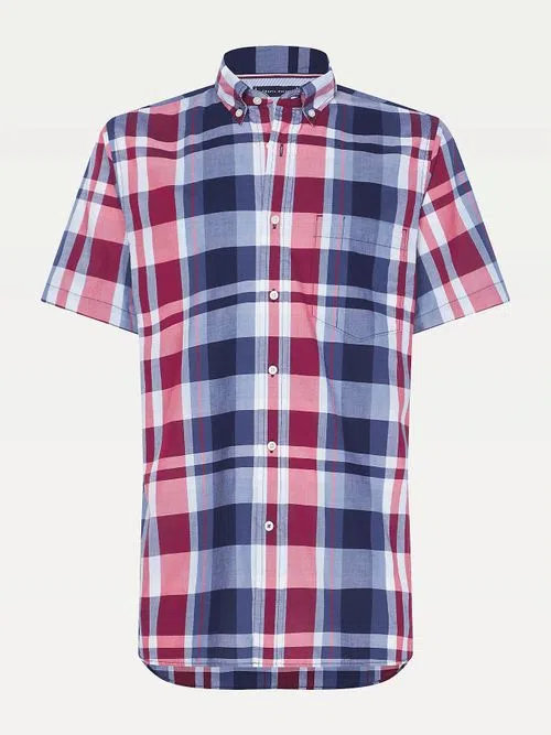 Košile Červená, Modrá barva Muži