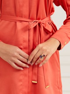 Luxusní Jessamine šaty, Červená barva, 38(XS), 40(S), 42(M), 44(L), 46(XL)