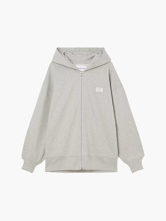 Calvin Klein Jeans, Šedá barva Badge mikina