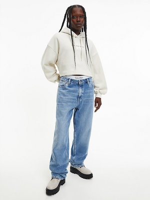 Polar fleece mikina – Calvin Klein Jeans, Béžová barva Ženy