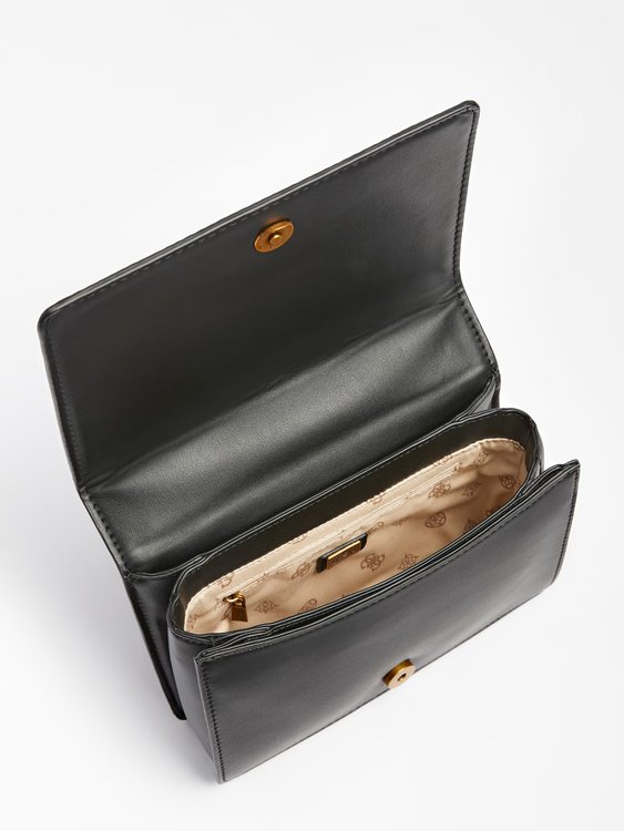 Módní Abey crossbody, Černá barva, 2023