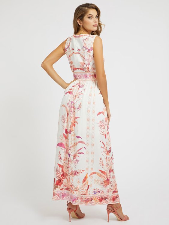 Gisel šaty – GUESS, Bílá, Růžová barva Ženy