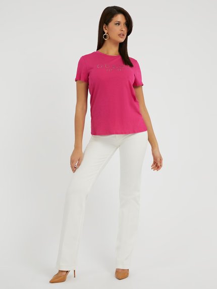 Módní 1981 Crysta triko, Růžová barva, 2023