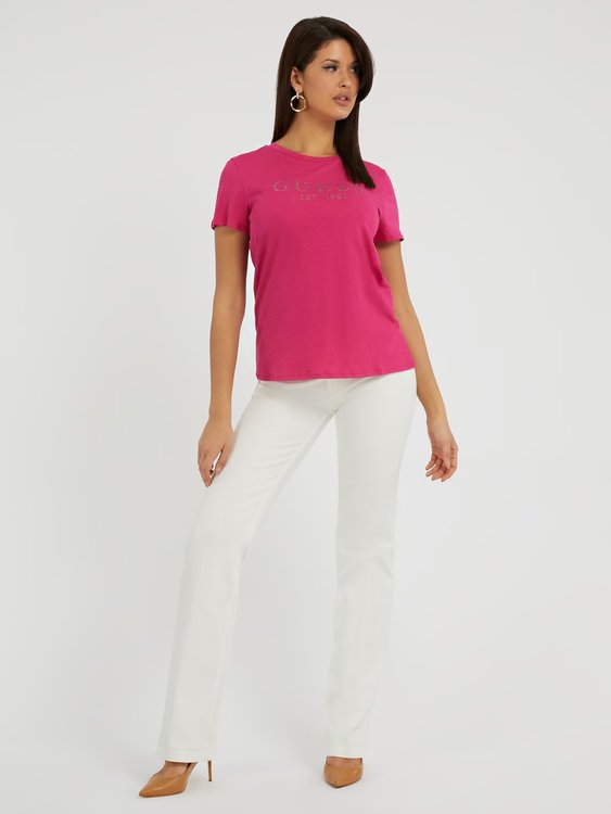 Módní 1981 Crysta triko, Růžová barva, 2023