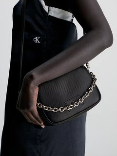 Luxusní Sculpted Camera crossbody, Černá barva, OS