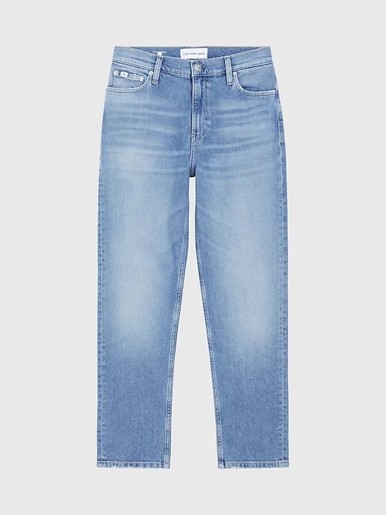 Mom jeans Modrá barva Ženy