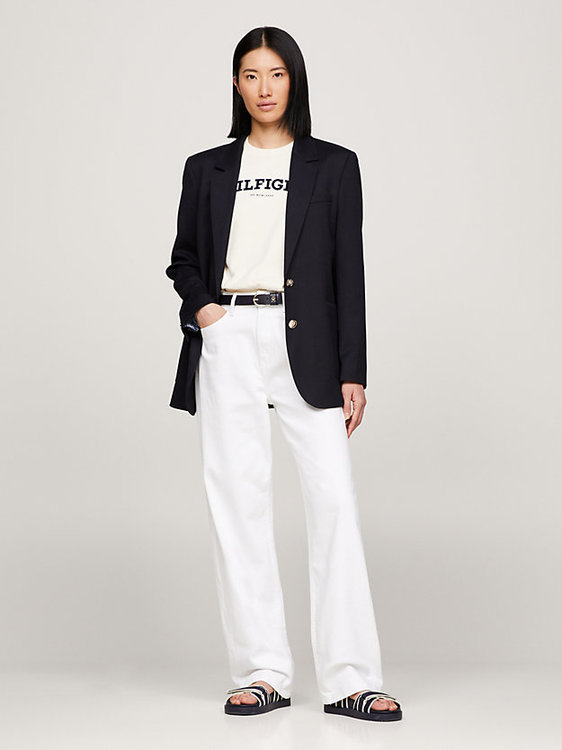 Relaxed Straight jeany – Tommy Hilfiger, Bílá barva Ženy