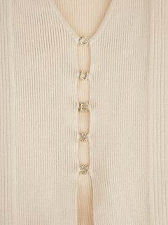 Jewel Logo Lettering svetr Krémová barva Ženy