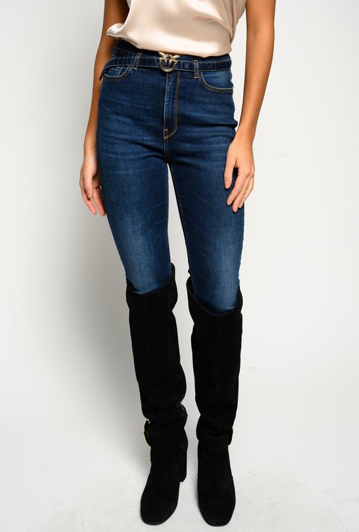 Susan jeans Modrá barva Ženy