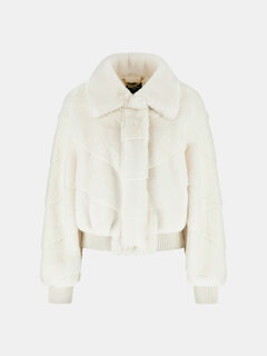 Maya kožich Bílá barva Ženy