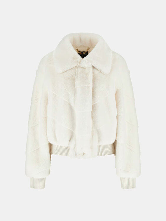 Maya kožich Bílá barva Ženy
