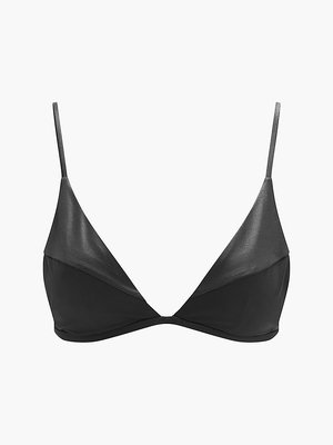 Vegan Leather Triangle Bra