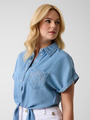 Módní Ambra košile, Modrá barva, 2026