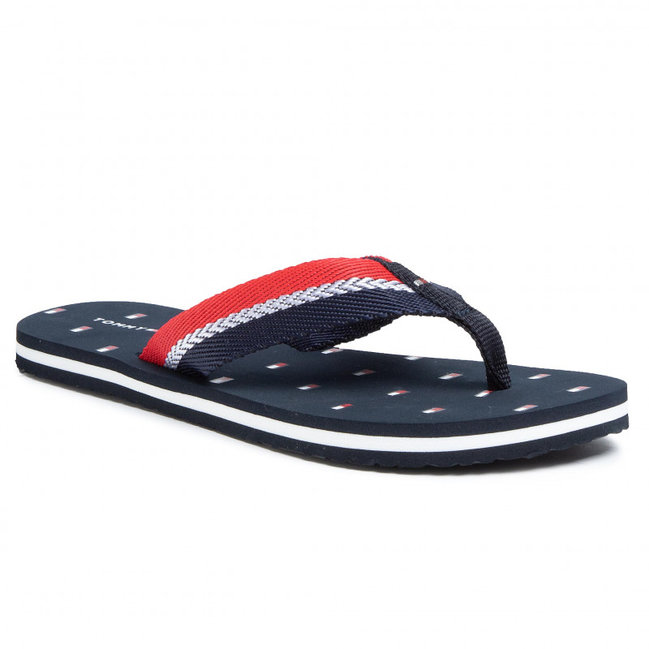 Tommy Hilfiger – Flag žabky, Navy barva