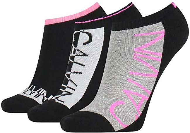 Calvin Klein Jeans – Ponožky 3ks, Bílá, Černá, Růžová barva