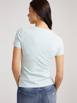 Módní Logo triko, Modrá, Tyrkysová barva, 2022