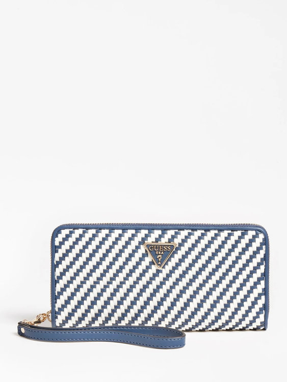 Guess – Hassie peněženka, Bílá, Modrá barva