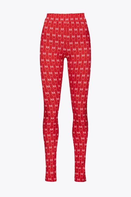 Módní Geloso legíny, Červená barva, 2023