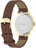 Módní Midtown hodinky, Hnědá, Zlatá barva, 2023