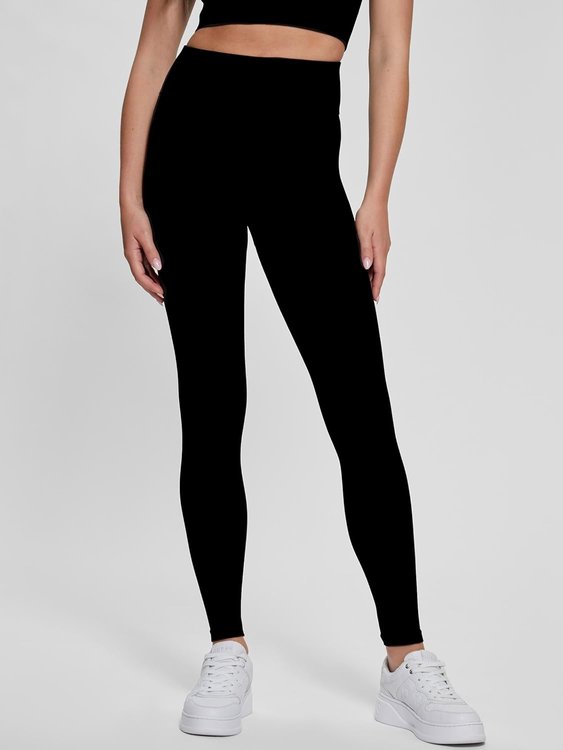 GUESS, Černá barva Ribbed Seamless legíny