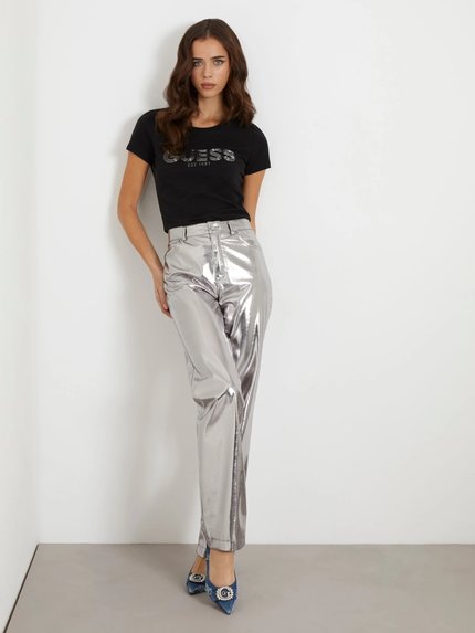 Módní Bold Logo triko, Černá barva, 2024